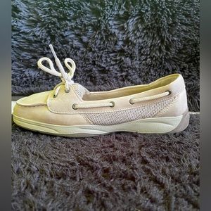 Sperry Top Sider Angelfish Tan Leather Boat Shoes Girl’s 5.5 / Women’s 7.5